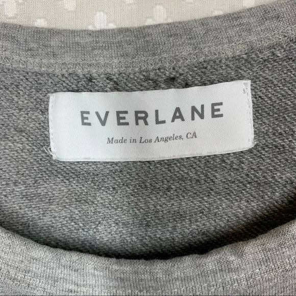 Everlane Grey Knit Short Sleeve Top - Picture 3 of 6